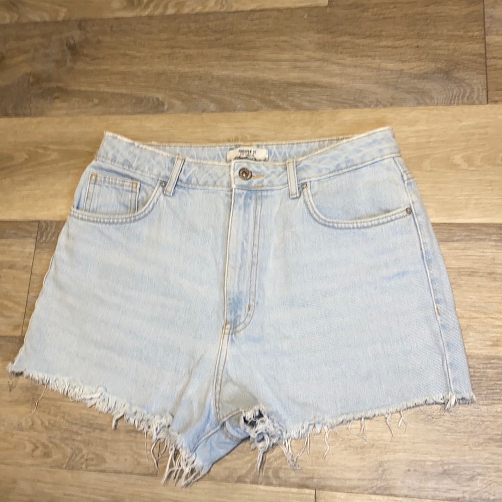 Denim High-Waisted Shorts